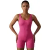 Pink U-shaped body-shaping yoga wear for women's quick-drying sweat-inducing sportswear Item Picture